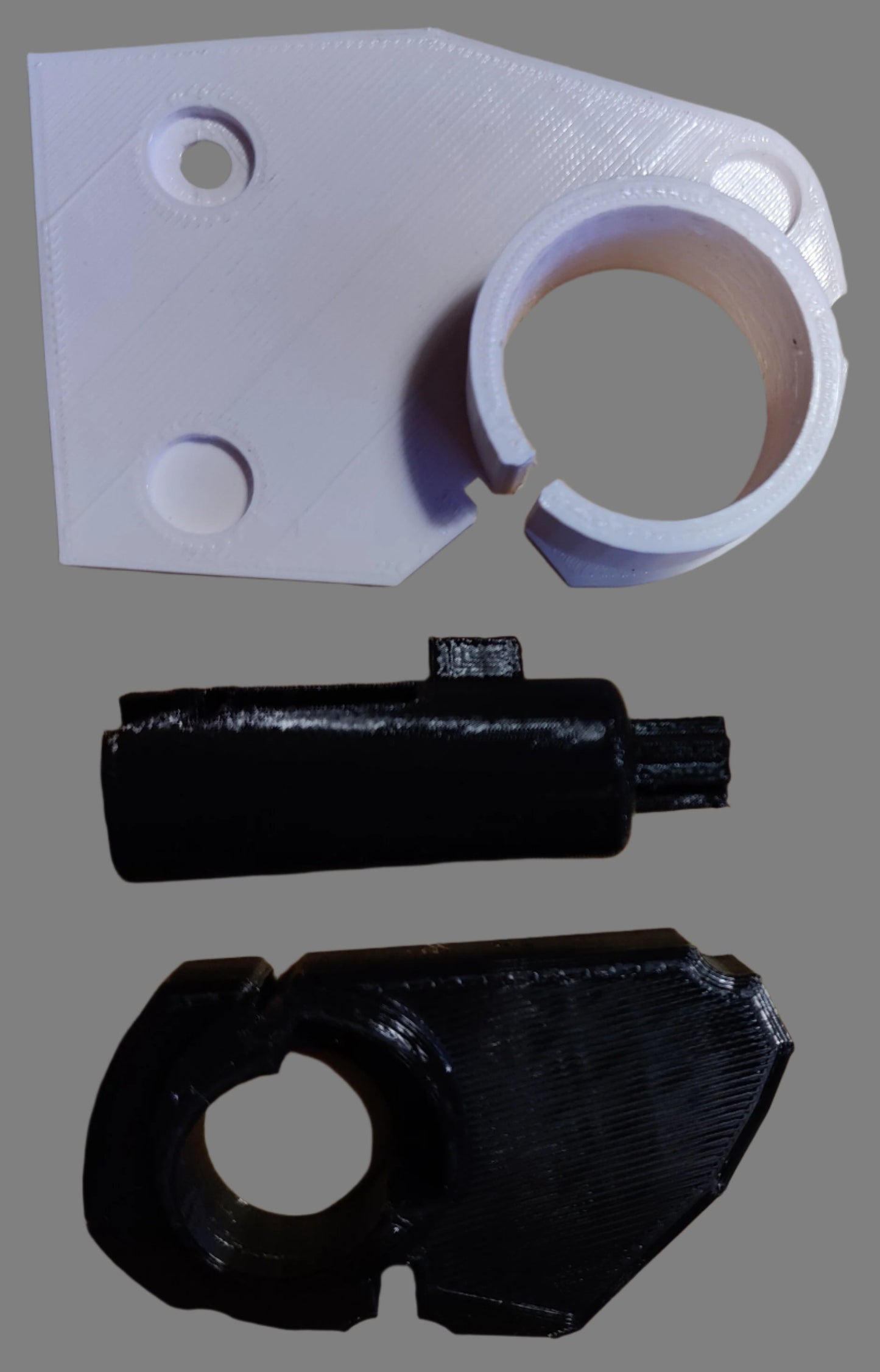Broken Shaft - Repair parts and drill guide